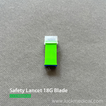 Sterile Stainless Steel Blood Lancet 18G Blade